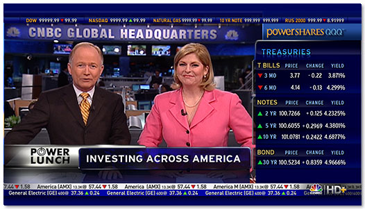 CNBC HD+ Screen