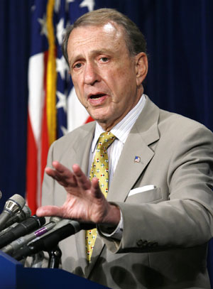 Arlen Specter - Photo for Reuters by Kevin Lamarque