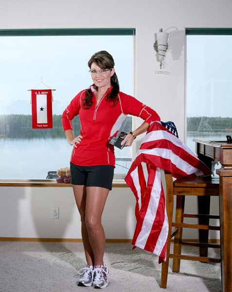 Sarah Palin in Runner's World - Photo/Brian Adams