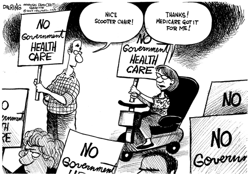 8/11/09 - Health Care Cartoon - John Deering/Arkansas Democrat Gazette