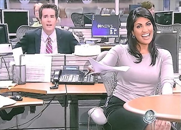 Jeremy Hubbard and Vinita Nair at Desks - ABC World News Now