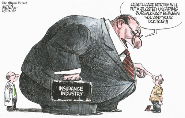 8/13/09 - Health Care Cartoon - Jim Morin/Miami Herald