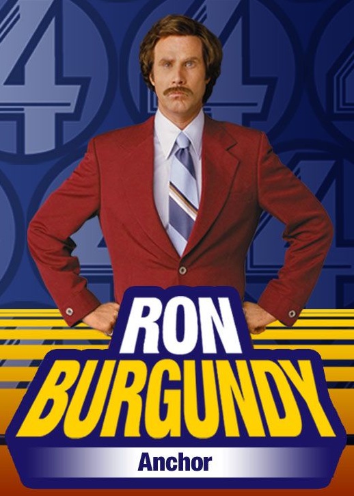 Will Ferrell as Ron Burgundy in Anchorman  - DreamWorks