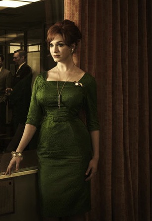 Christina Hendricks as Joan Harris in Mad Men promotional photo for Season 5 - Frank Ockenfels 3 / AMC